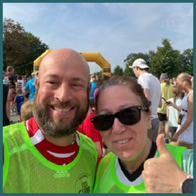 Frau Gröning und Herr Mauer beim Norderstedter Stadtlauf